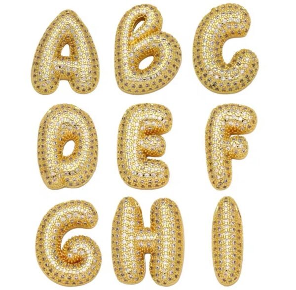 Jumbo bubble initial necklace - Image 2
