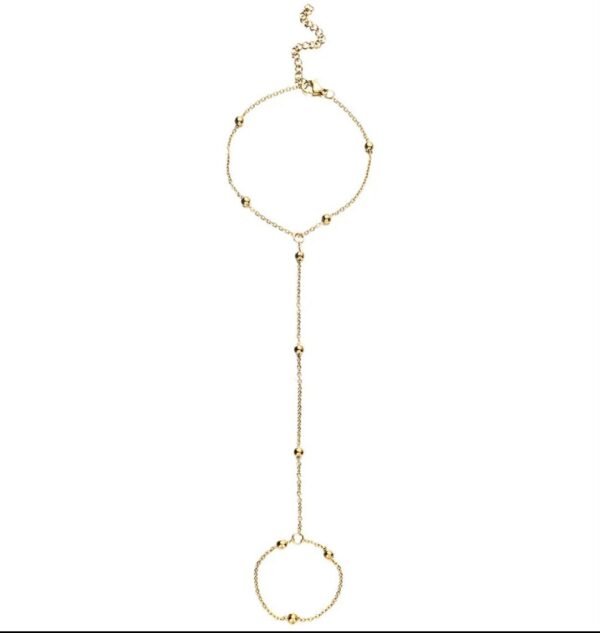 Beaded hand chain