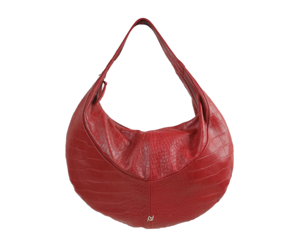 Evan Leather Bag Red Croc - Image 5