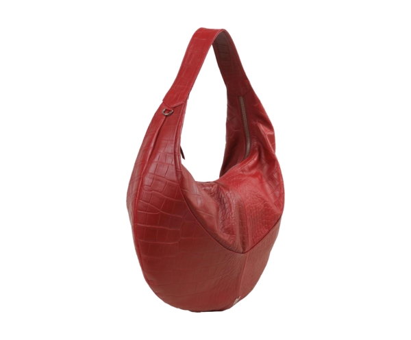 Evan Leather Bag Red Croc - Image 6